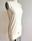 Side view of jersey silk tank top by Malaika New York