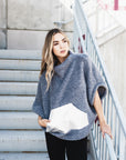 Faux Fur Poncho