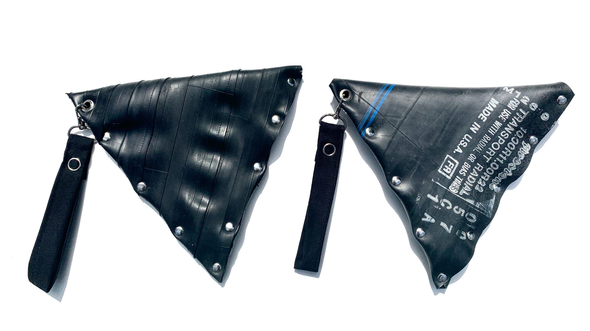 Introducing our first Triangle clutches made from bike tubes