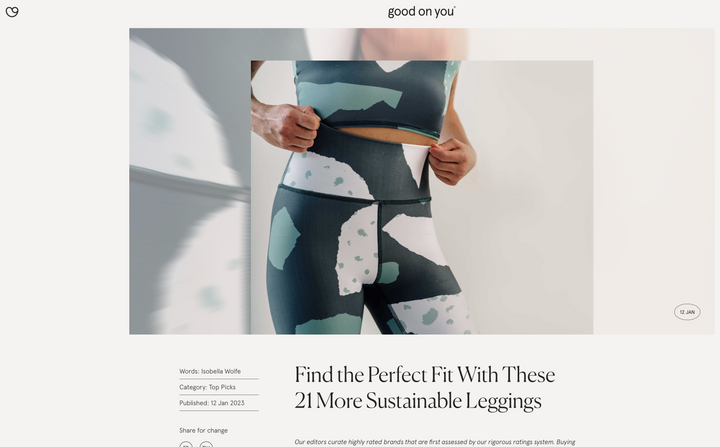 Find the Perfect Fit With These 21 More Sustainable Leggings - Good On You