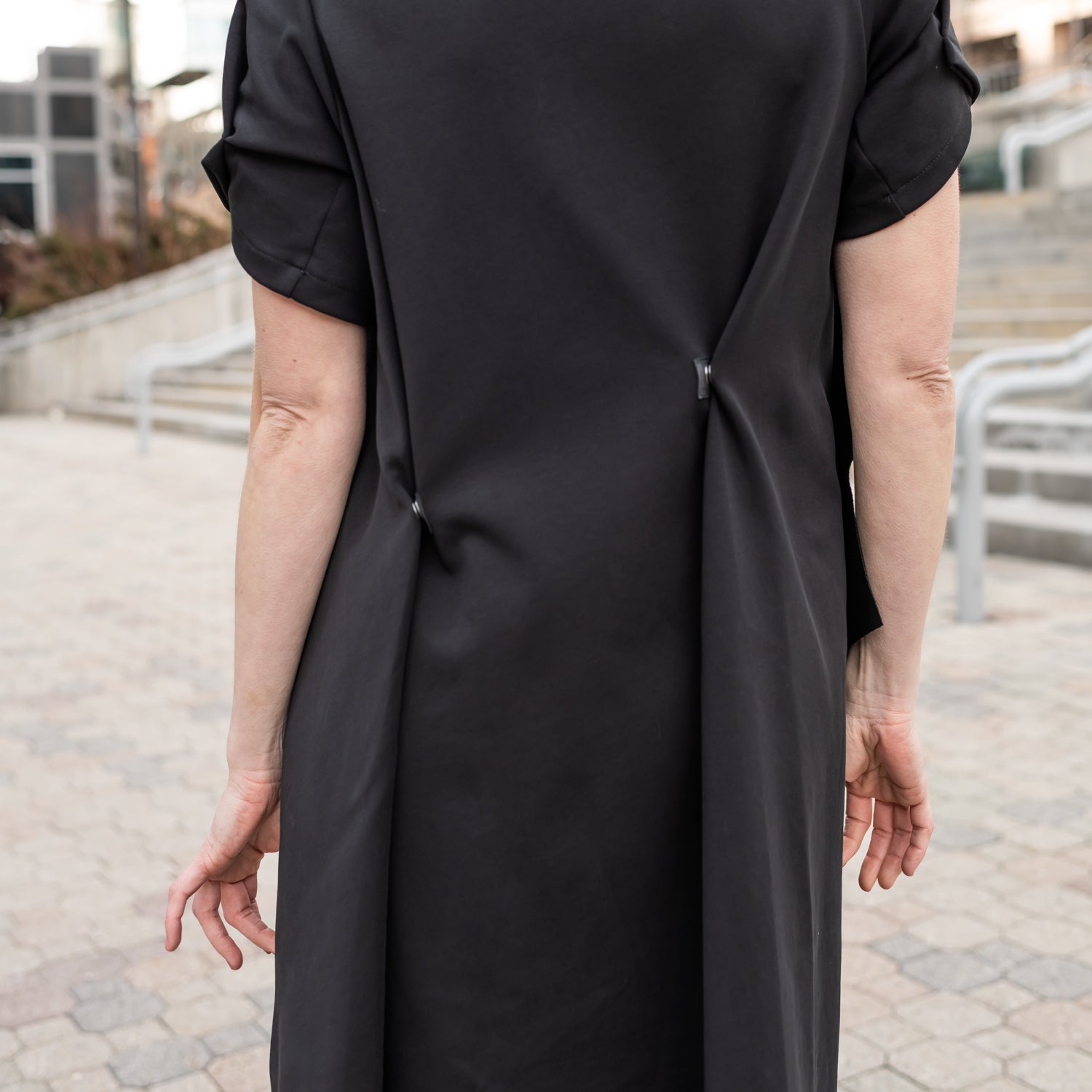 black knee length shift dress JoyJoy Women's Lightweight Shift Dress 3/4 Sleeve Tunic Dress Casual Loose Office Dresses Black 2XL at Amazon Women's Clothing store