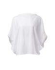 white organic cotton t-shirt the hexagon by Malaika New York
