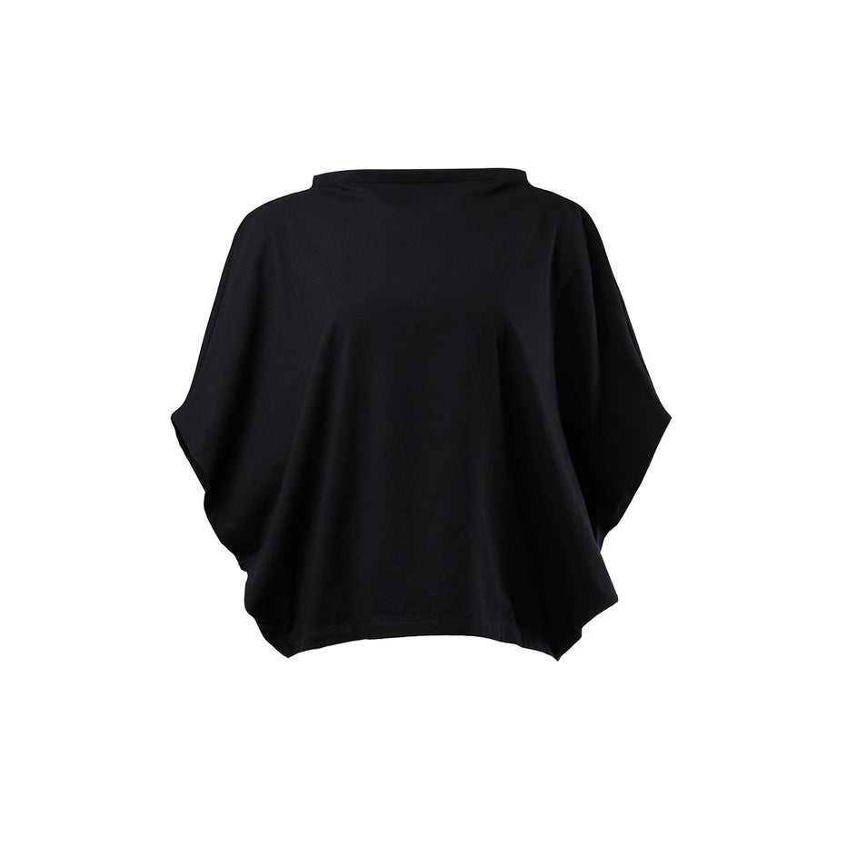 Boxy Black T-Shirt I Eco-Friendly Fashion I Malaika New York