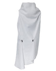 A white asymmetrical linen summer vest by Malaika New York