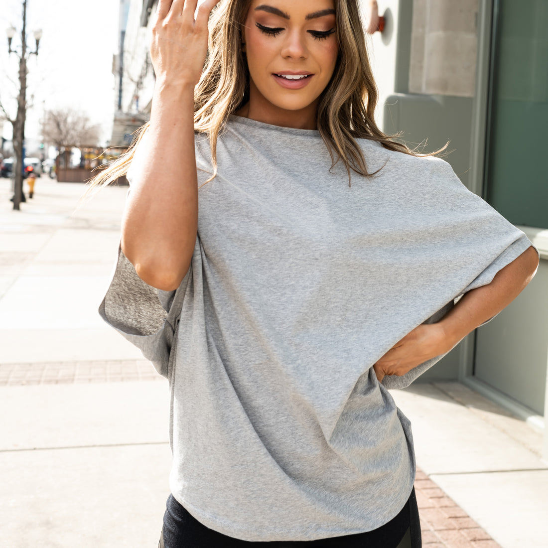 Hexagon T-Shirt Organic Cotton Grey