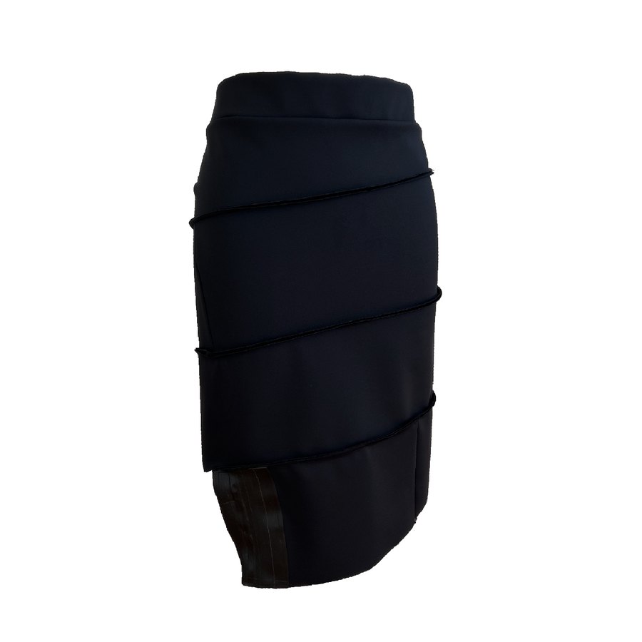 Front of body con black skirt by Malaika New York